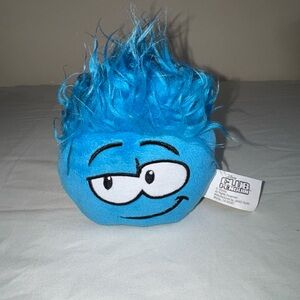 Original Penguin Bright Blue Fuzzy Puffle Plush